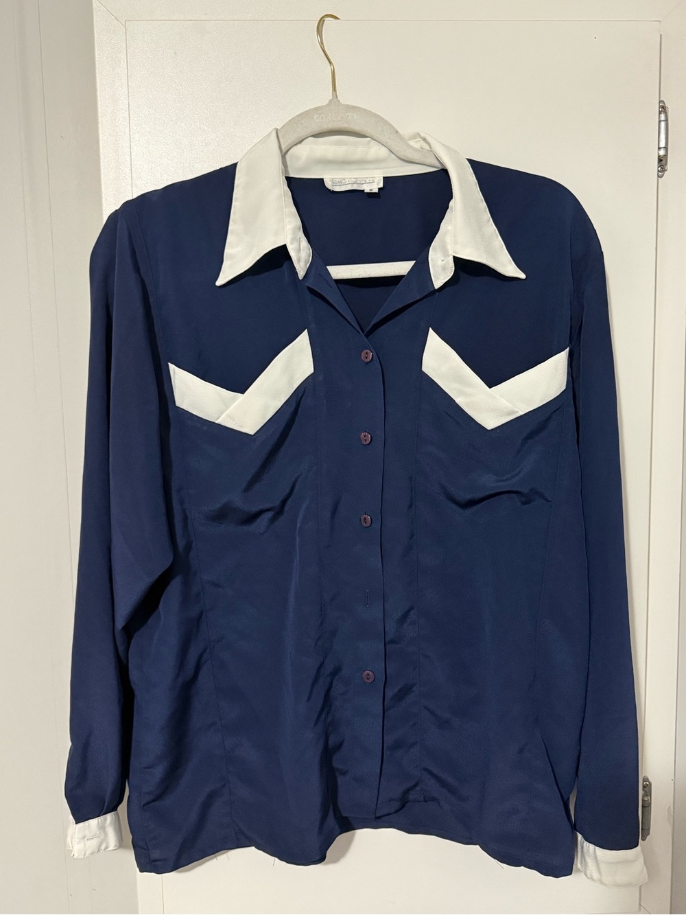 149. Simon Chang Vintage 80/90’s Western Colourblock Blouse